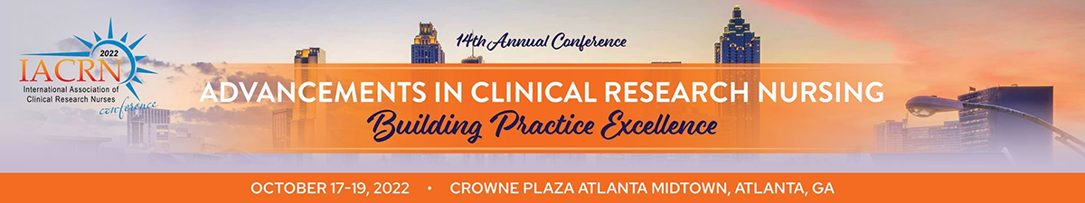 International Association of Clinical Research Nurses (IACRN) annual conference banner