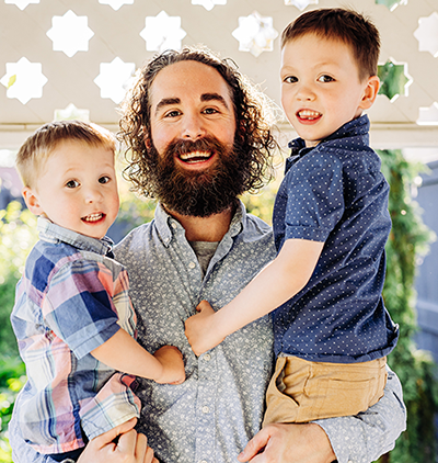 Jake Rome and his sons.