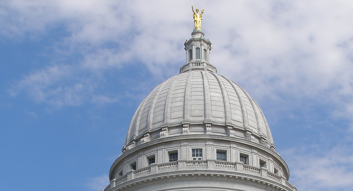 Wisconsin State Capitol dome.