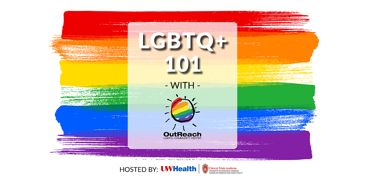 LGBTQ+ 101 session promo graphic