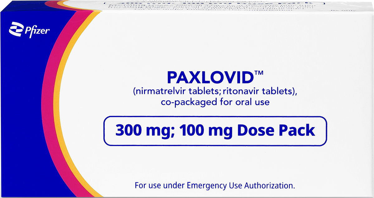 A box of the COVID-19 medication, Paxlovid.