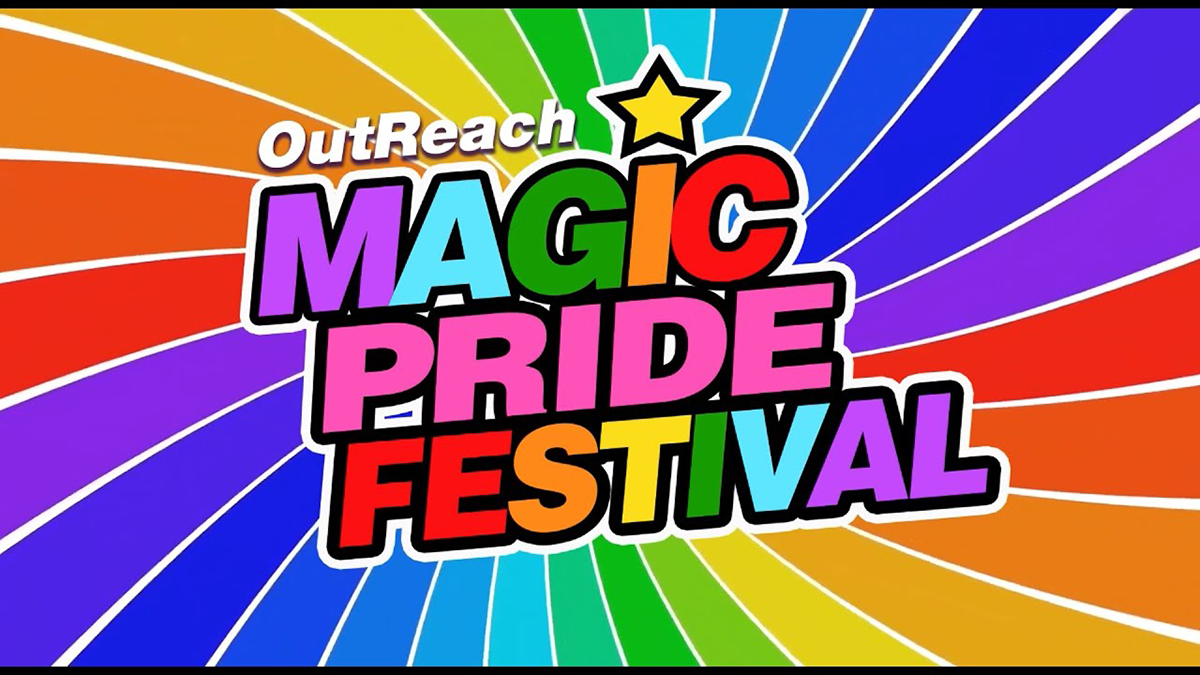 Rainbow-colored Magic Prode Festival graphic.